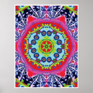 Importera Kinetic Collage Kaleidoscope Poster