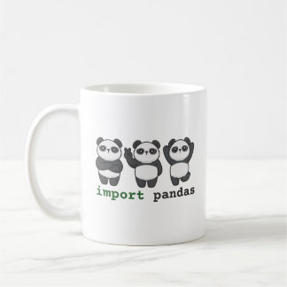 importera pandabjörnar kaffemugg