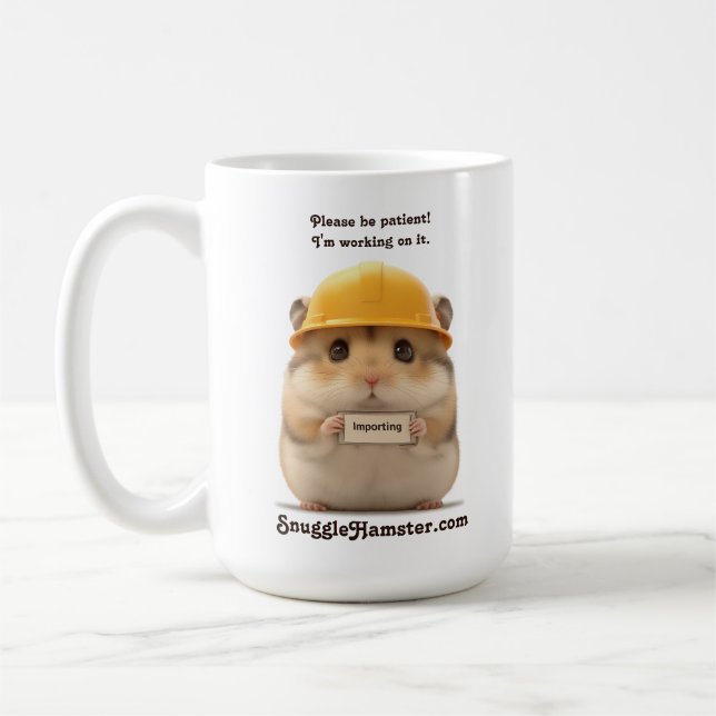 Importerar maskinhatthamster SnuggleHamster.com Kaffemugg (Vänster)