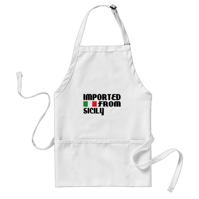 Importerat från Sicily Förkläde (Framsidan)