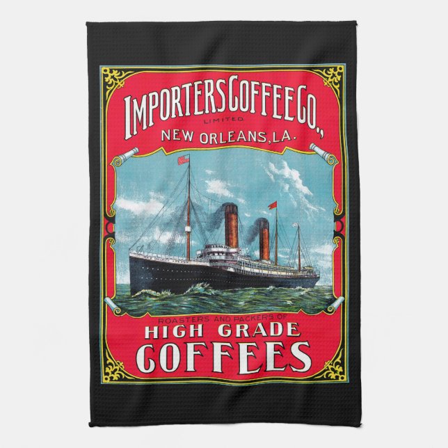 Importörernas kaffekorndiagram kökshandduk (Vertikal)