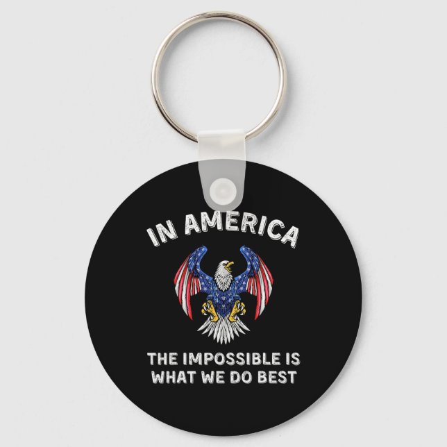 Impossible Is What We Do Best Trump Inauguration D Nyckelring (Framsida)