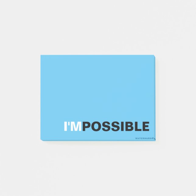I'MPOSSIBLE POST-IT BLOCK (Framsida)