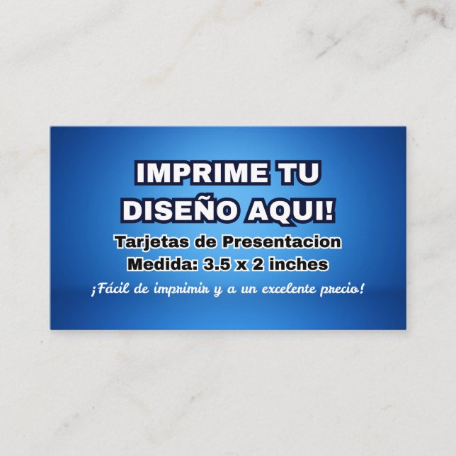 Impresio para Tarjetas de Presentacion Imprime Visitkort (Framsida)
