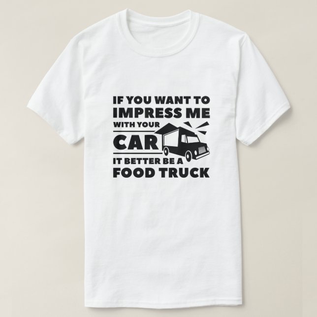 Impress Food Lastbil T Shirt (Design framsida)