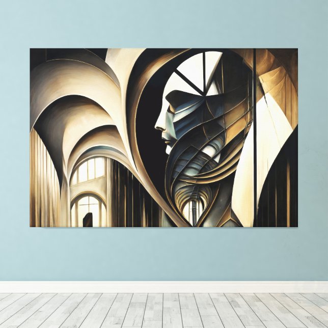 Impressão em Tela Abstract Realism Canvastryck (Insitu (trägolv))