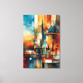 Impressão Em Tela Abstract vertical and horizontal Canvastryck