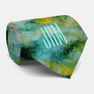 Impression av Aqua Blue Bassäng monogrammed Slips