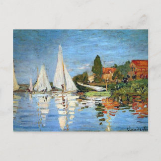 Impression Boot Fine Art Postcard Vykort