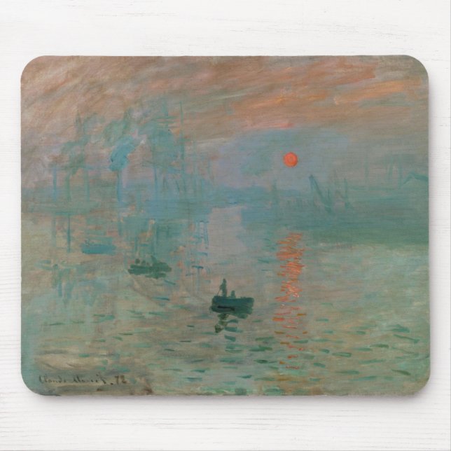 Impression, Soleil Levant av Claude Monet 1872 Musmatta (Framsidan)