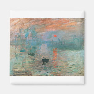 Impression, Soluppgång 1872 Claude Monet Magnet