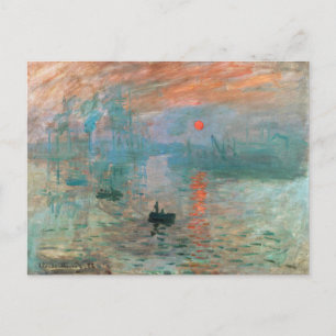 Impression, Soluppgång 1872 Claude Monet Vykort