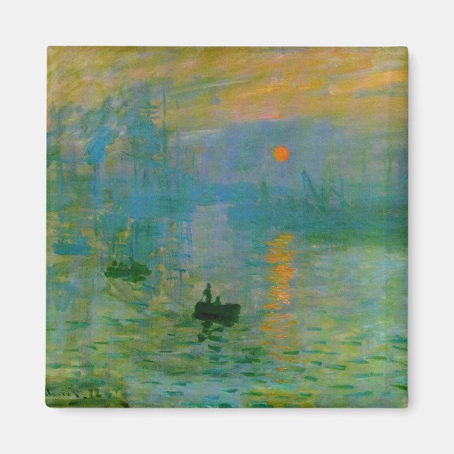 Impression Soluppgång Fine Art Magnet (Framsidan)