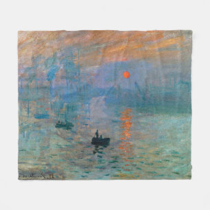 Impression Sunrise av Claude Monet Fleecefilt