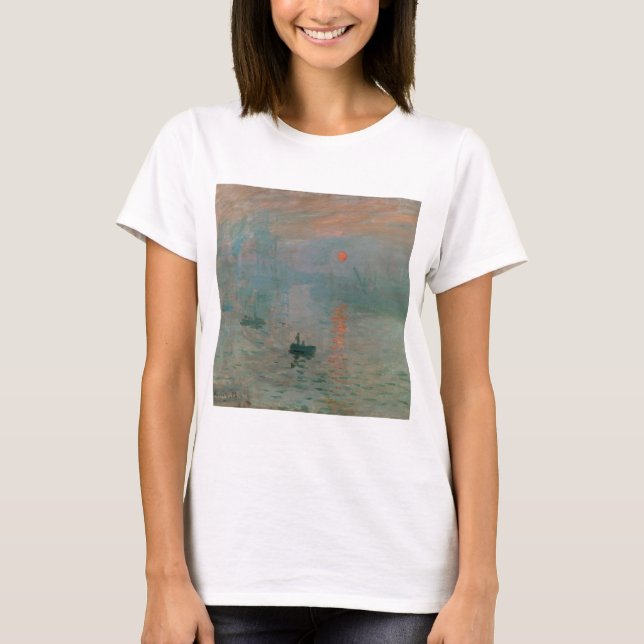 Impression, Sunrise av Claude Monet T Shirt (Framsida)