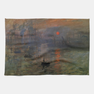 Impression Sunrise av Claude Monet, Vintage Art Kökshandduk