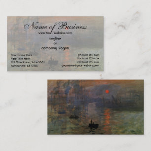 Impression, Sunrise av Claude Monet Visitkort