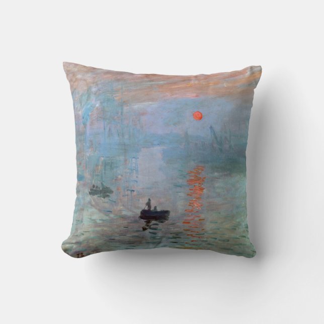 Impression, Sunrise, Claude Monet, 1872 Kudde (Framsida)