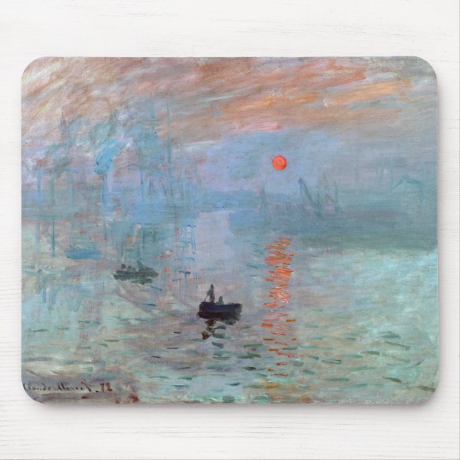 Impression, Sunrise, Claude Monet, 1872 Musmatta (Framsidan)