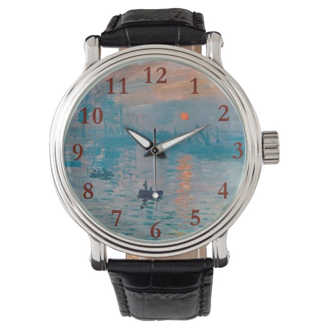 Impression Sunrise claude monet impressionist Armbandsur (Framsida)