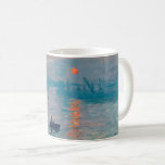 Impression Sunrise claude monet impressionist Kaffemugg<br><div class="desc">Impression,  Soluppgång är en berömd som målas av Franskens imponerande Claude Monet,  målad 1872 och som visas vid utställningen av imponerande konstnärer i Paris 1874. Soluppgång visar Le Havres hamn.</div>