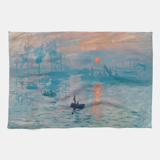 Impression Sunrise Claude Monet Kökshandduk (Horisontell)
