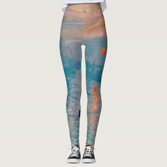 Impression Sunrise Claude Monet Leggings (Framsida)