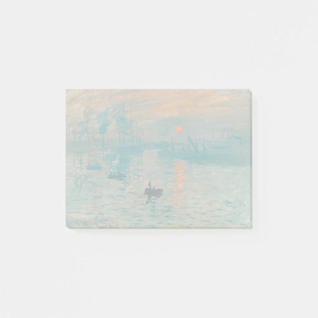 Impression Sunrise Claude Monet Post-it Block (Framsida)