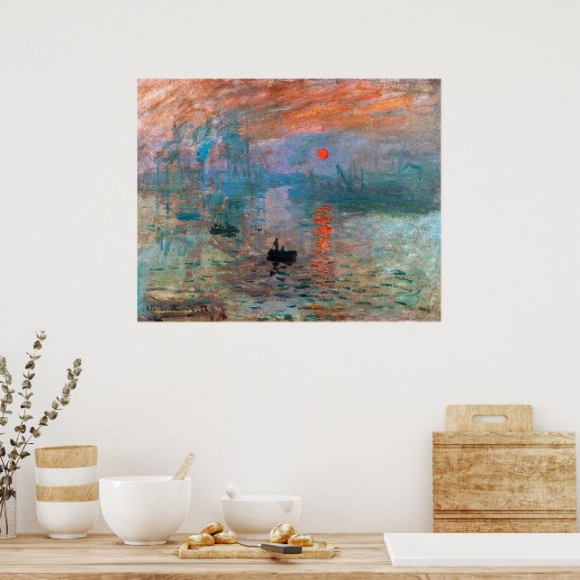 Impression, Sunrise | Claude Monet | Poster (Kök)