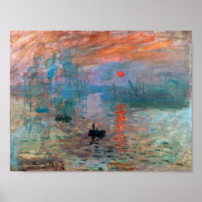 Impression, Sunrise | Claude Monet | Poster (Framsidan)