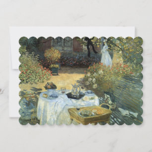 Impressionism Art Afteri Tea Party Möhippa Inbjudningar