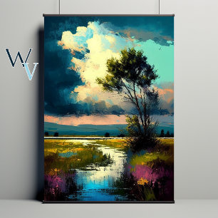Impressionism färgstark poster
