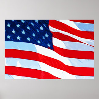 Impressionism för amerikansk Flagga Abstrakt Poster