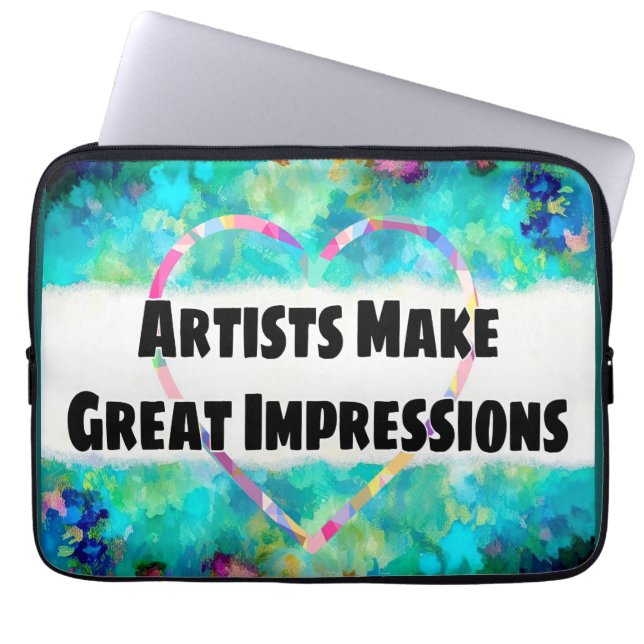 Impressionism konstcitat stolt artist laptop fodral (Framsidan)