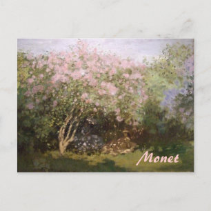 Impressionism Lilacs by Monet Postcard Vykort