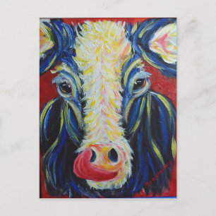 Impressionism Post impressionism Cow Boskap Vykort