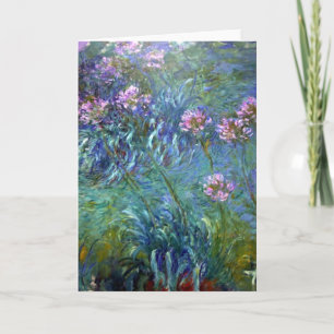 Impressionism Rosa Flowers Card Kort