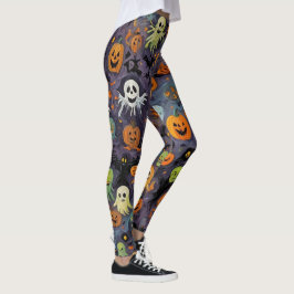 Impressionism Smälter Ghost Design Leggings