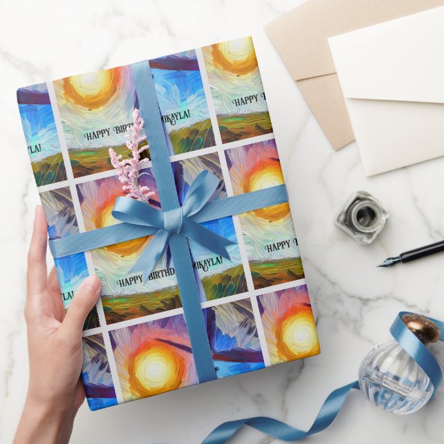 Impressionism Solenergi och Vind Power Presentpapper (Gifting)