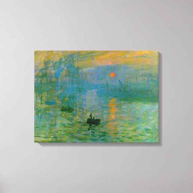 Impressionism Soluppgång Wrapped Canvas (Framsida)