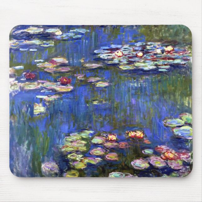 Impressionism Vatten Lily Pond Mousepad Musmatta (Framsidan)