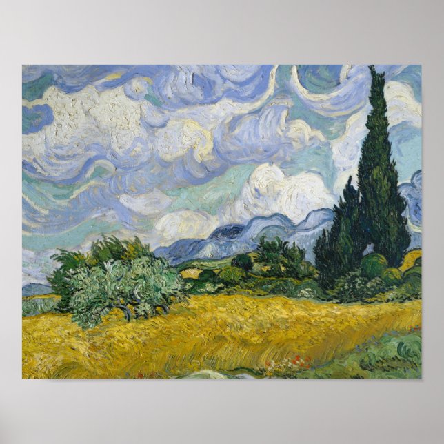 Impressionism Vincent Van Gogh Famouspainters Whea Poster (Framsidan)