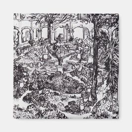 Impressionism Vincent Van Gogh Garten des Hospital Magnet