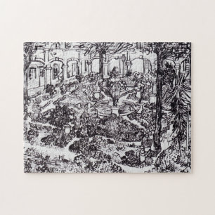 Impressionism Vincent Van Gogh Garten des Hospital Pussel