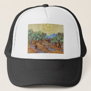Impressionism Vincent Van Gogh Olive Träd Berömd Keps