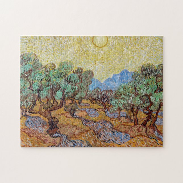 Impressionism Vincent Van Gogh Olive Träd Complex Pussel (Horisontell)