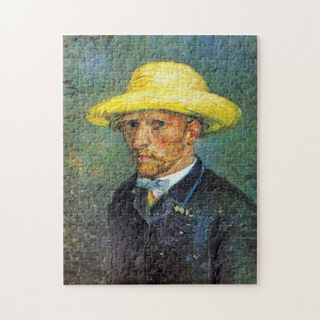 Impressionism Vincent Van Gogh Självporträtt Compl Pussel (Vertikal)