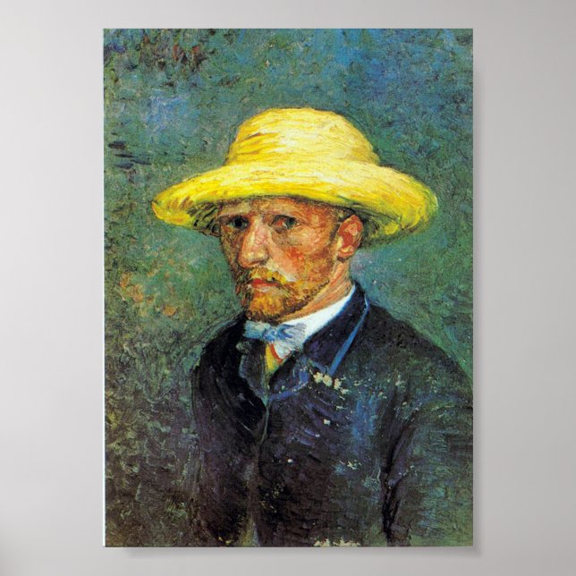 Impressionism Vincent Van Gogh Självporträtt Famou Poster (Framsidan)