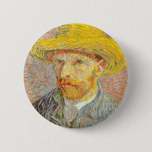 Impressionism Vincent Van Gogh Självporträtt med Knapp