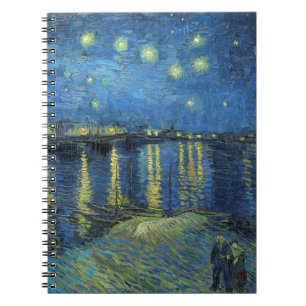 Impressionism Vincent Van Gogh Starry Starry Night Anteckningsbok